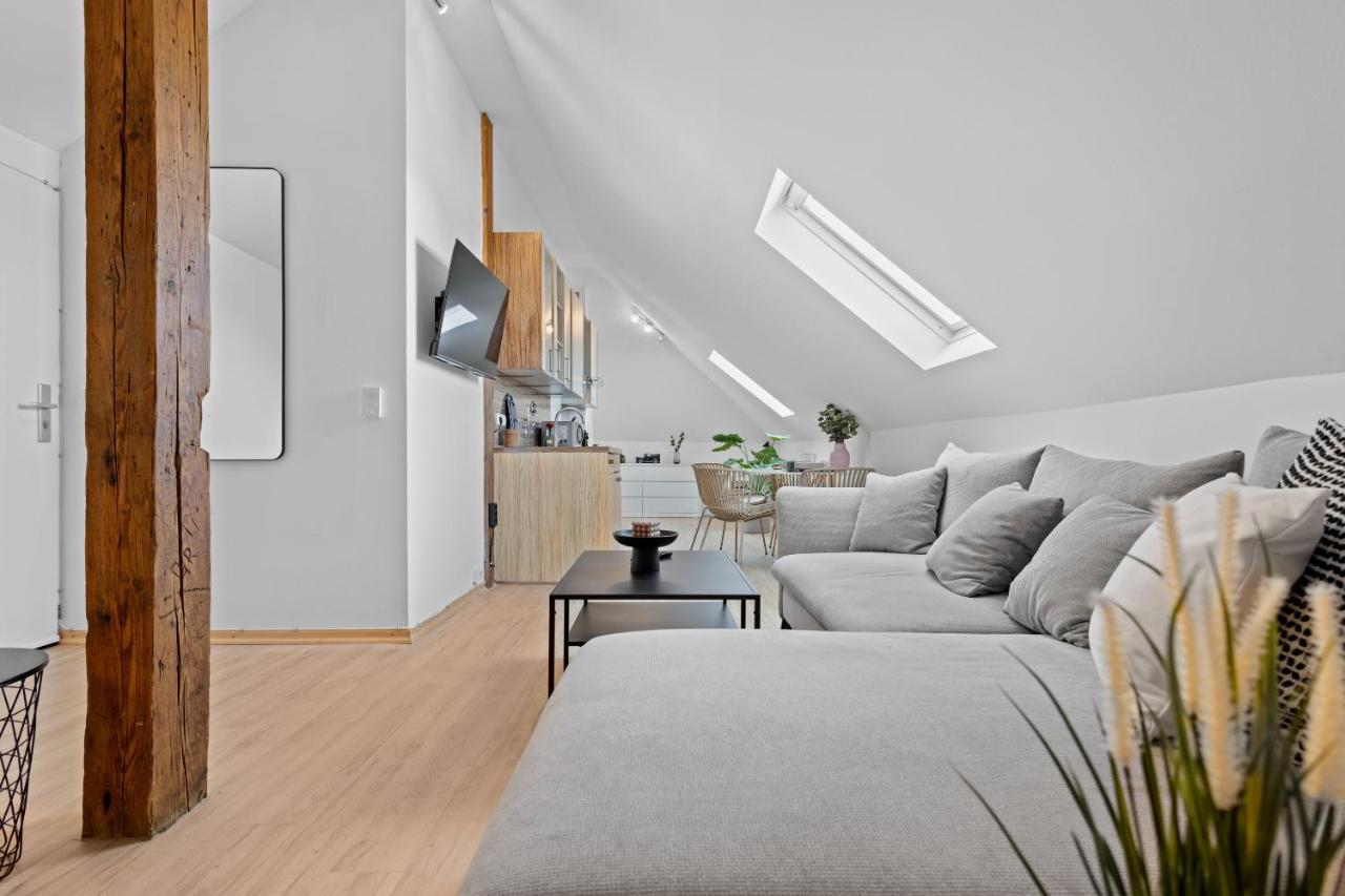 Stilvolle Wohnung: Private Dachterrasse - Zentral Augsburg Exterior foto