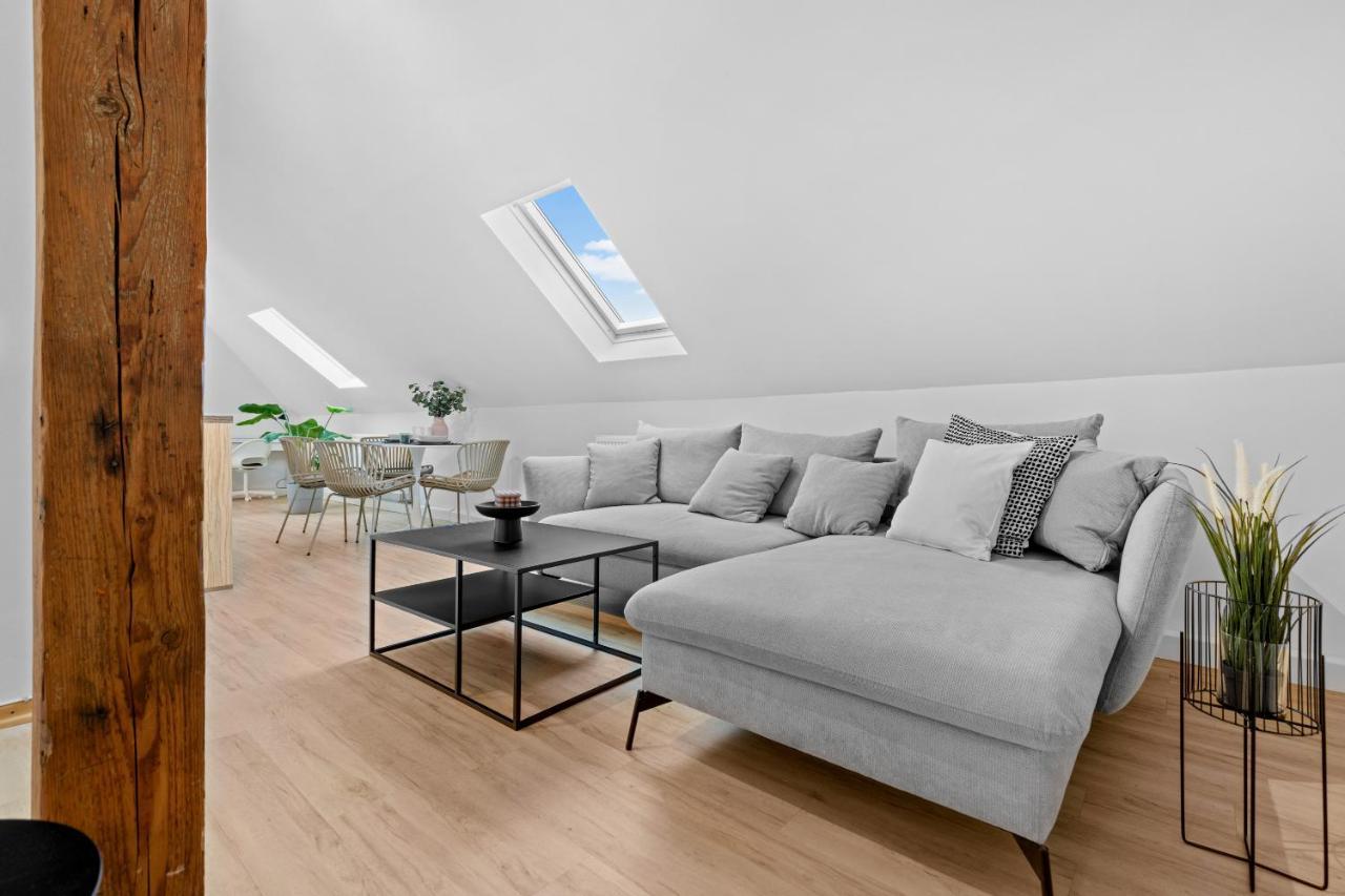 Stilvolle Wohnung: Private Dachterrasse - Zentral Augsburg Exterior foto